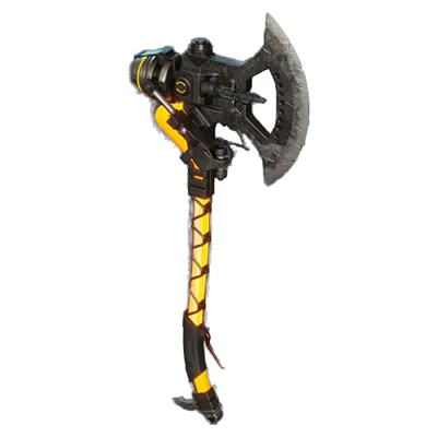 European and American magic rpg retro exquisite game weapon material axe flame axe toy model 3d model