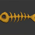 3D Printed Yellow Fish Bone Shaped Orthopedic Medical Device for Surgical Training