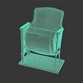 Stylish Vintage Red Upholstered Chair Featuring Wooden Armrests Against Dark Background