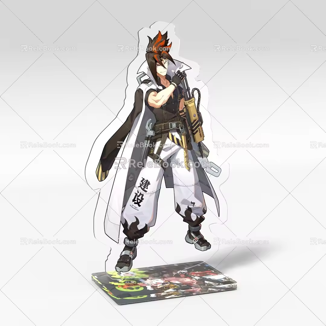 Acrylic Lipai Animation Peripheral Ornaments Millet Secondary Element Zone Zero Anton 3d model