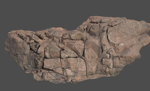 Stone Cliff Gobi Rock Mountain 3d model