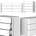 Modern Console and Side Cabinet Design With Drawers Metal Accents And Smooth Surface Finish