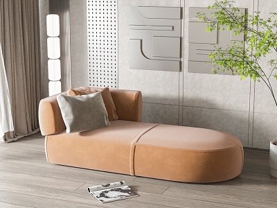 Modern chaise longue 3d model