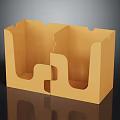 Yellow Divided Storage Organizer Household Item With Multiple Compartments For Desktop Organization