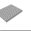 Comfortable Spring Mattress Design With Quilted Top And Supportive Breathable Structure 3d model