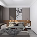 Modern Living Dining Room Interior Design With TV Wall Open Shelves And Marble Floor