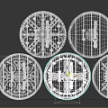 Decorative Circular Shield Designs With Intricate Patterns And Ornamental Details 3d model