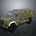 Military Camouflage Tank 3D Model Collectible With Detailed Tracks And Turret Design
