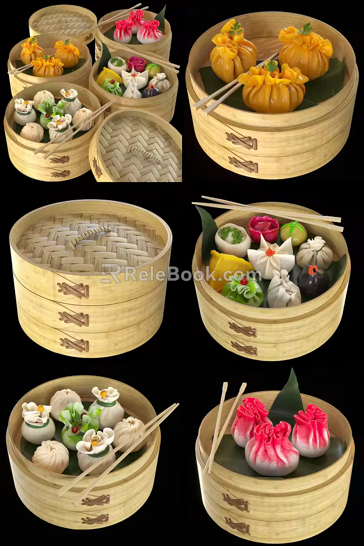 New Chinese style steamer 3d model