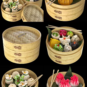New Chinese style steamer 3d model