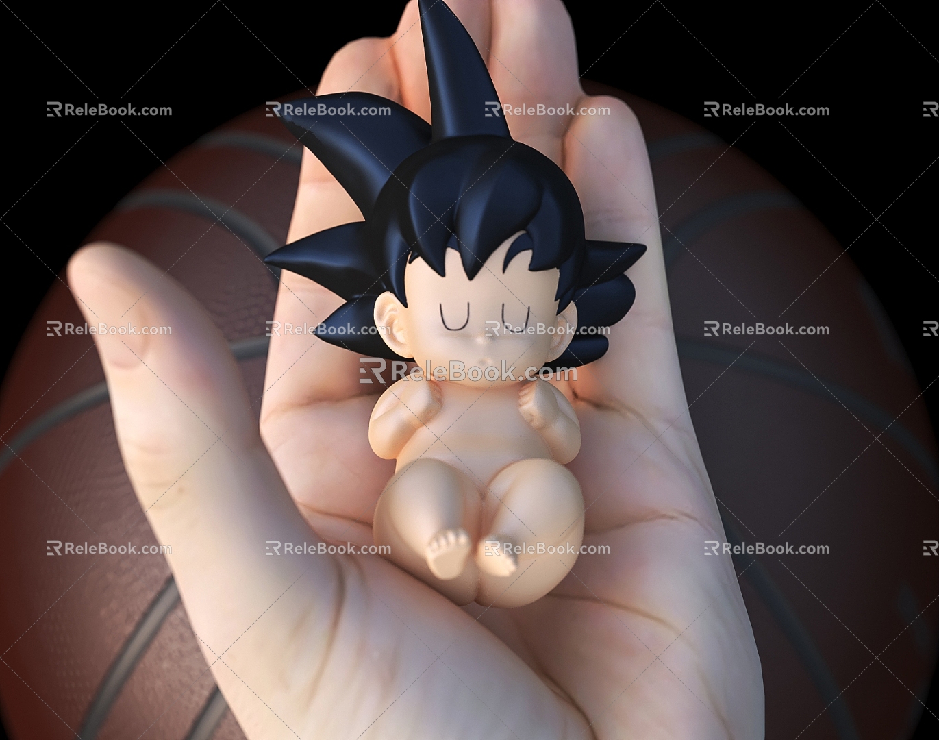 Hand-made Baby Monkey King Props Dragon Ball Basketball Cute Baby Toy Anime Characters model