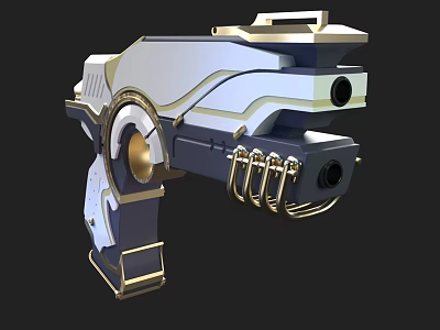 Modern pistol virtual weapon game equipment props 3d model Modern pistol virtual weapon game equipment props 3d model