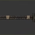 Traditional Medieval Mace Weapon with Metal Cylindrical Segments and Wooden Shaft