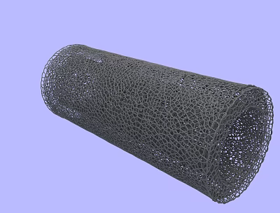 Modern carbon nanotubes 3d model