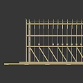 Wooden Building Frame Scale Model Showing Roof Truss And Floor Framing Structure