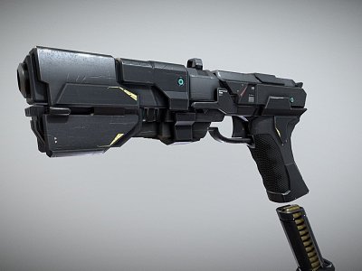 Sci-Fi Gun Pistol model