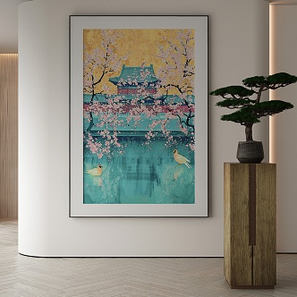 New Chinese Decorative Painting 3d model