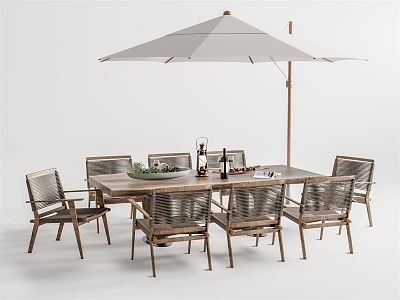 Modern Outdoor Table and Chair Outdoor Dining Table and Chair model