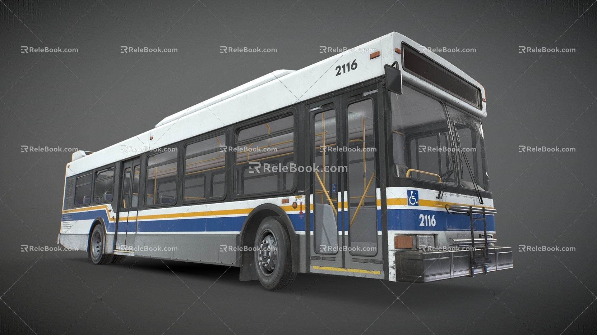 Modern Bus Cartoon Bus Bus Bus Bus Bus Cartoon Bus Cartoon Car 3d model