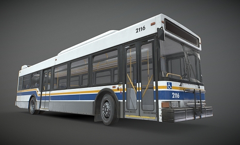 Modern Bus Cartoon Bus Cartoon Bus Cartoon Car 3d model