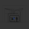 Modern Minimalist Fashion Store Window Display With Exquisite Mannequin Clothing Rack And Fresh Tropical Plants