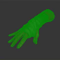Human Hand And Wrist Wrapped In White Bandage For Medical Care Treatment