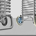 Two Different Shopping Carts With White Gray Frames Black Gray Handles And Wheels