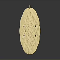 Golden Pendant with Intricate Woven Design as Stylish Daily Life Accessory