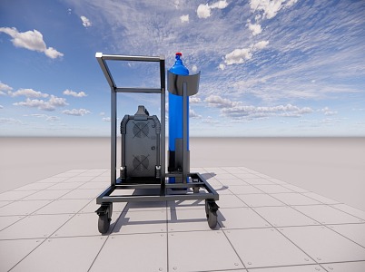 Design of Bottle Welding Car 3d model