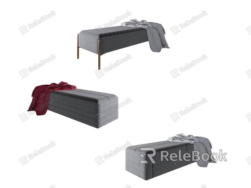 Modern sofa stool bed end stool combination model