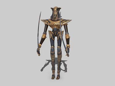 Pharaoh Guard Mechanical Puppet 3d model