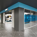 4S Shop Car Wash Area With Black And White Vehicles Modern Lighting And Clean Facilities