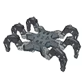 Six-claw robot micro robot spider robot 3d model