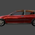 Red Two Door Car With Sleek Exterior Design And Modern Styling Features