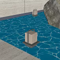 Landscape light floor lamp 3d model