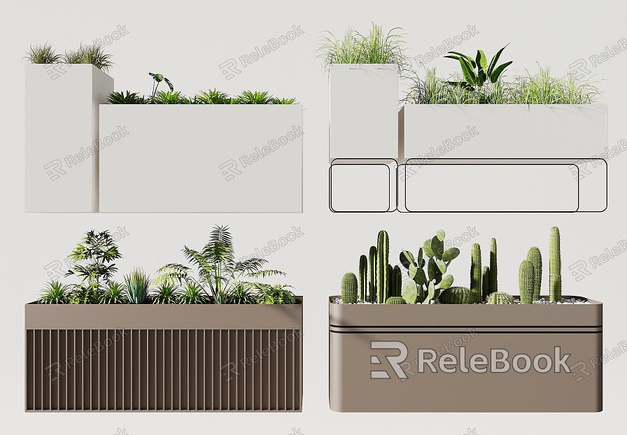 Outdoor flower box model