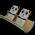 Two Stylish Panda Design Cigarette Packs Displayed in Green Tray