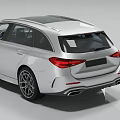 Silver Modern Wagon Car With Sleek Exterior Design Alloy Wheels And Front Grille