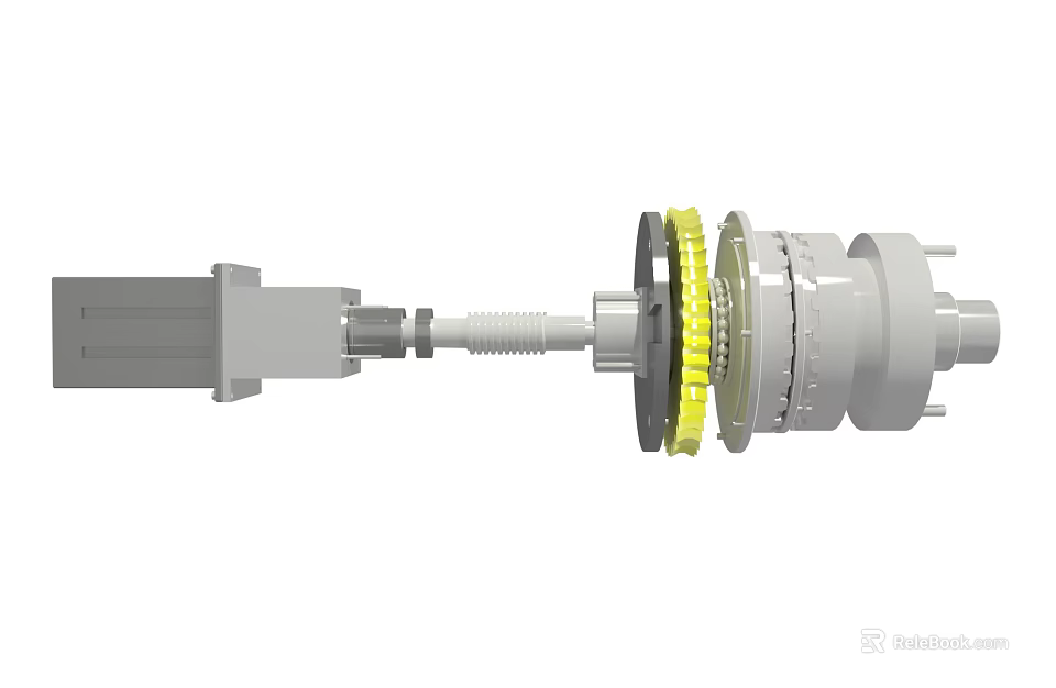 High Quality Automotive Parts Shaft Gear Mechanical Structure for Vehicle Transmission 3d model 