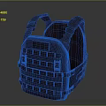 Purple Tactical Vest With Adjustable Straps And Multiple Utility Pockets