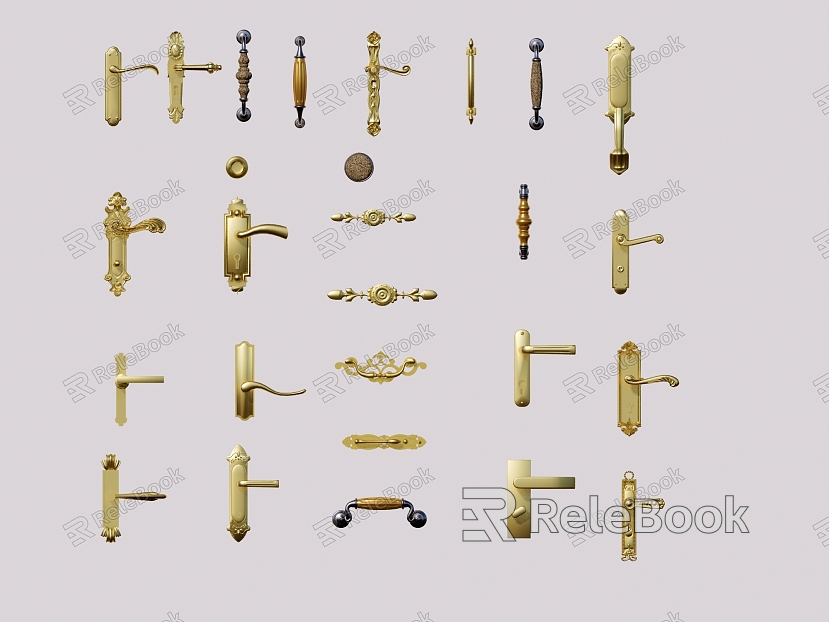 European style door handle door handle combination model