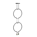 Unique Shaped Pendant Light With Double Circular Design For Modern Interior Decor