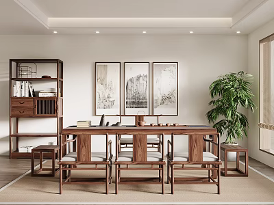 New Chinese Tea Room 3d model