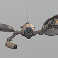 Attack UAV Armed UAV Unmanned Aerial Vehicle Military UAV Future High-tech Low Face Number Low Model Simple Model Game Film and Television Level 3d model