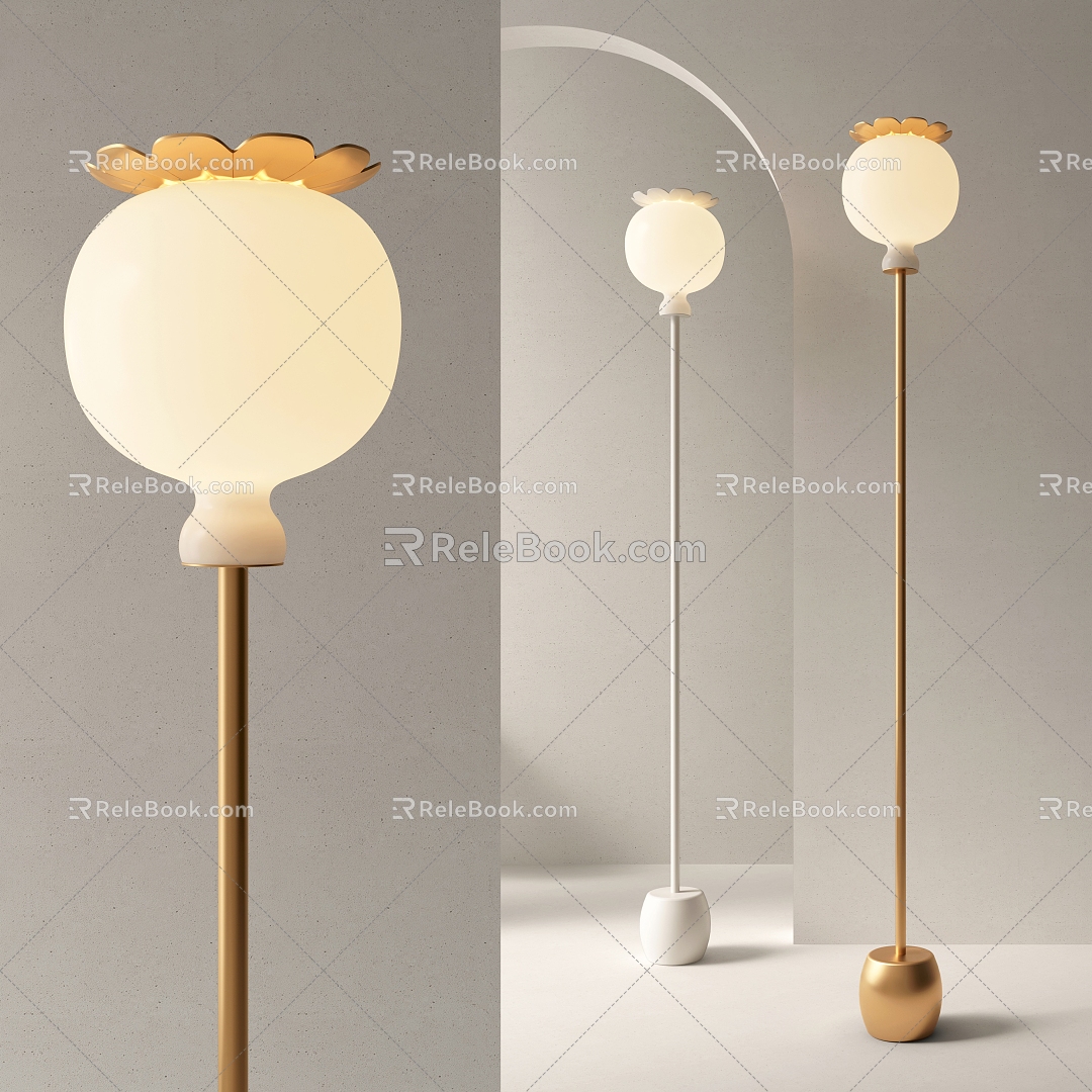 Modern floor lamp 3d model