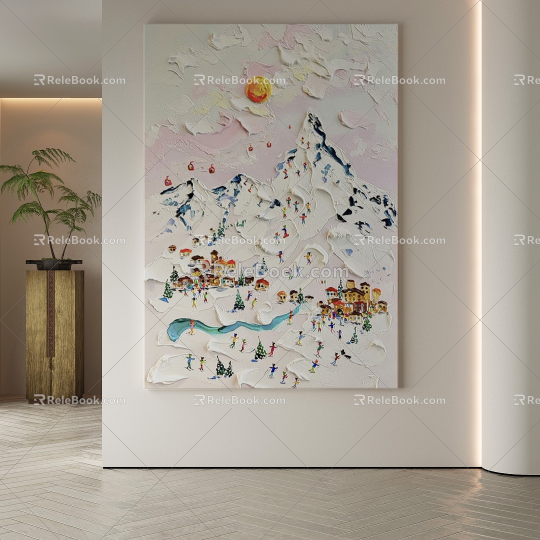 decorative painting 3d model