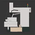 Precision Industrial Machining Equipment With Digital Screen Worktable And Control Panel