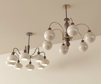 Antique chandelier 3d model