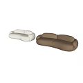 Cream wind multiplayer sofa 3d model