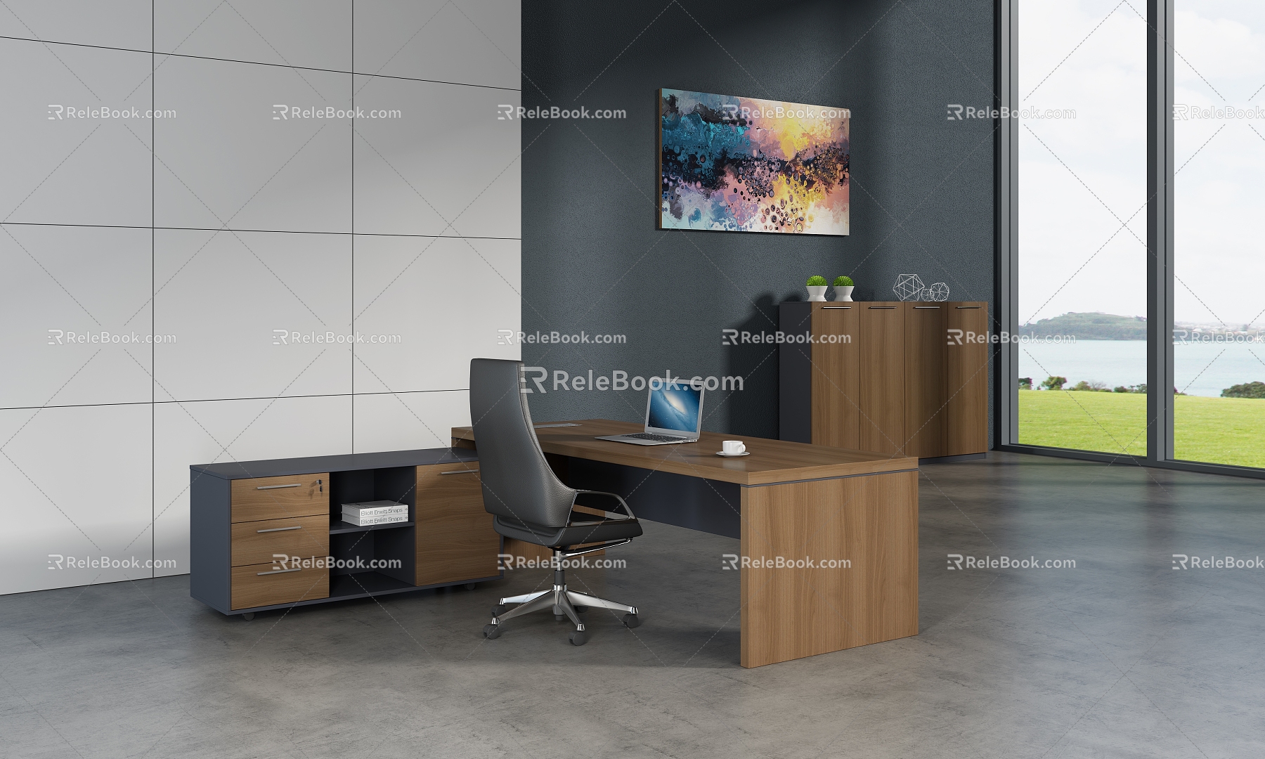 Office Office Manager Office Boss Office Leader Office Desk Office Sofa Chairman's Office 3d model